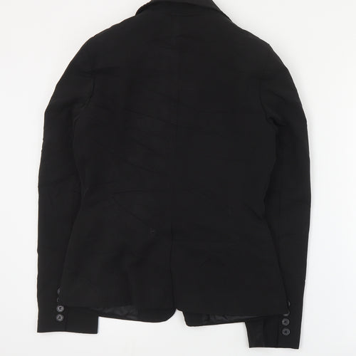 Primark Womens Black  Polyester Jacket Suit Jacket Size 10
