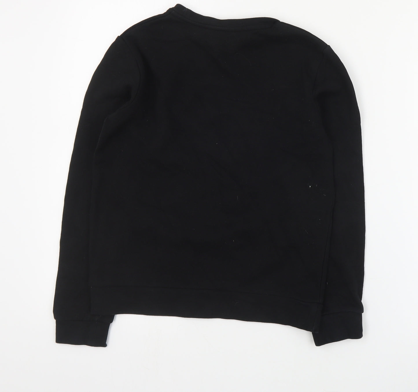 River Island Boys Black  Cotton Pullover Sweatshirt Size 9-10 Years  Pullover