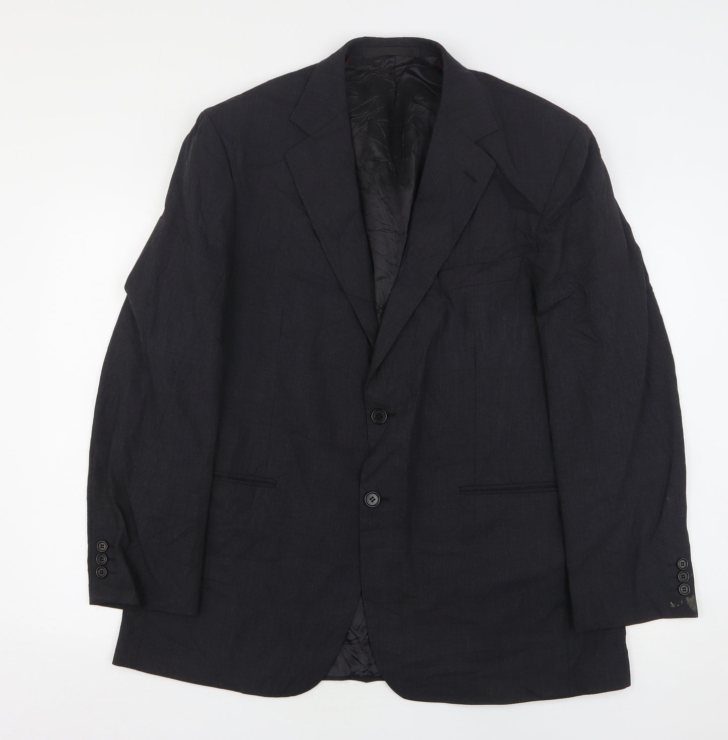 Marks and Spencer Mens Grey  Wool Jacket Suit Jacket Size 42