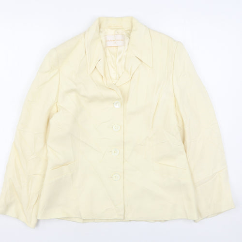 Country Casuals Womens Beige  Wool Jacket Blazer Size 10