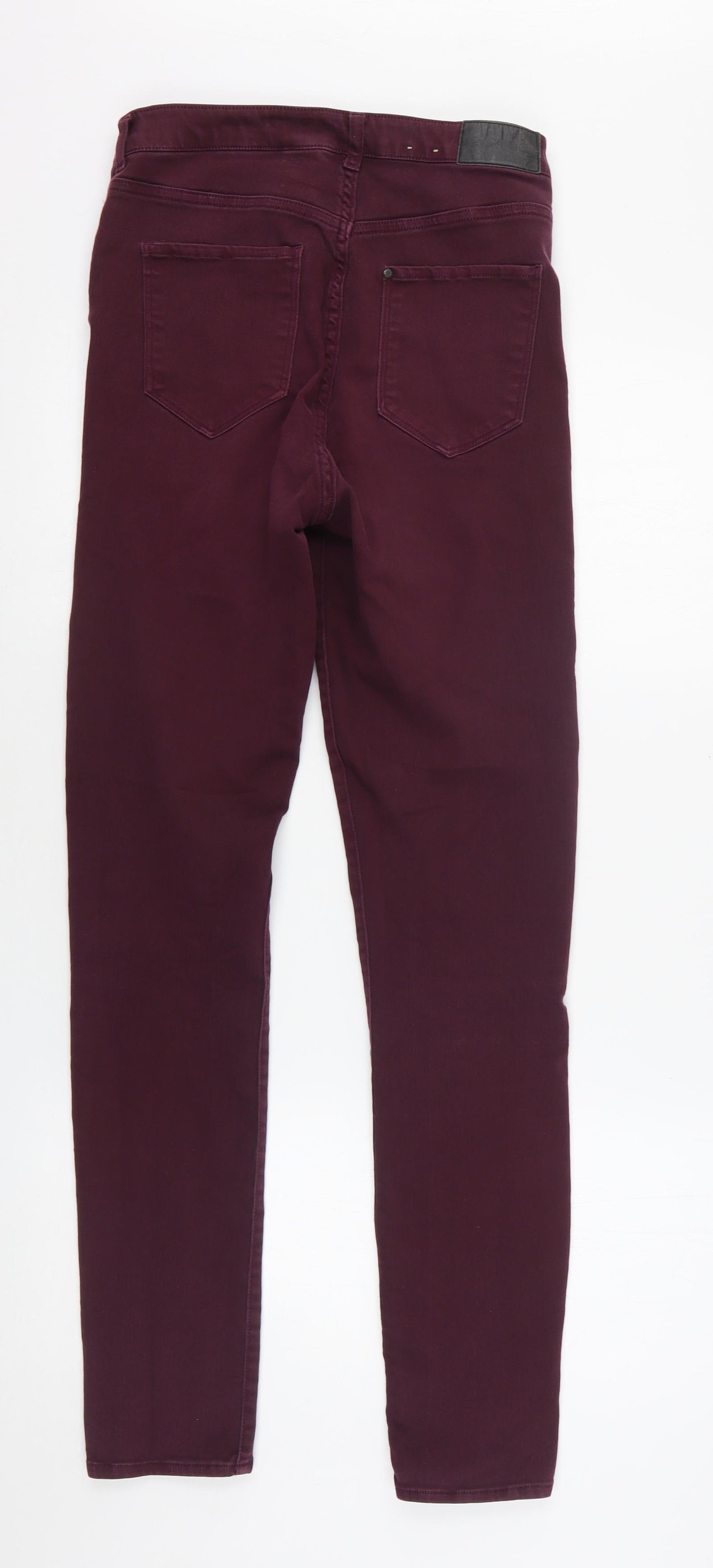 H&M Womens Purple  Cotton Skinny Jeans Size 30 in L32 in Regular