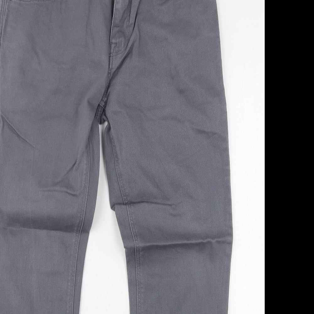 NEXT Mens Grey  Cotton Straight Jeans Size 30 L28 in Slim