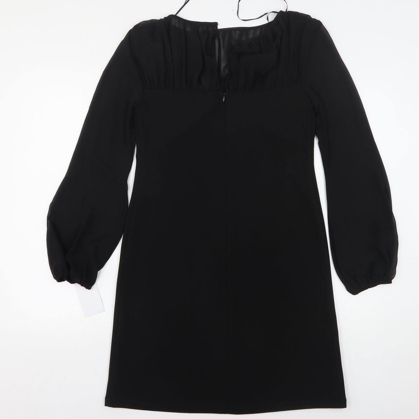 Taylor  Womens Black  Polyester Sheath  Size S  Round Neck