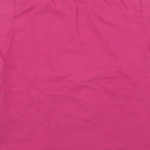 Disneyland  Girls Pink  Cotton Basic T-Shirt Size 8 Years Round Neck