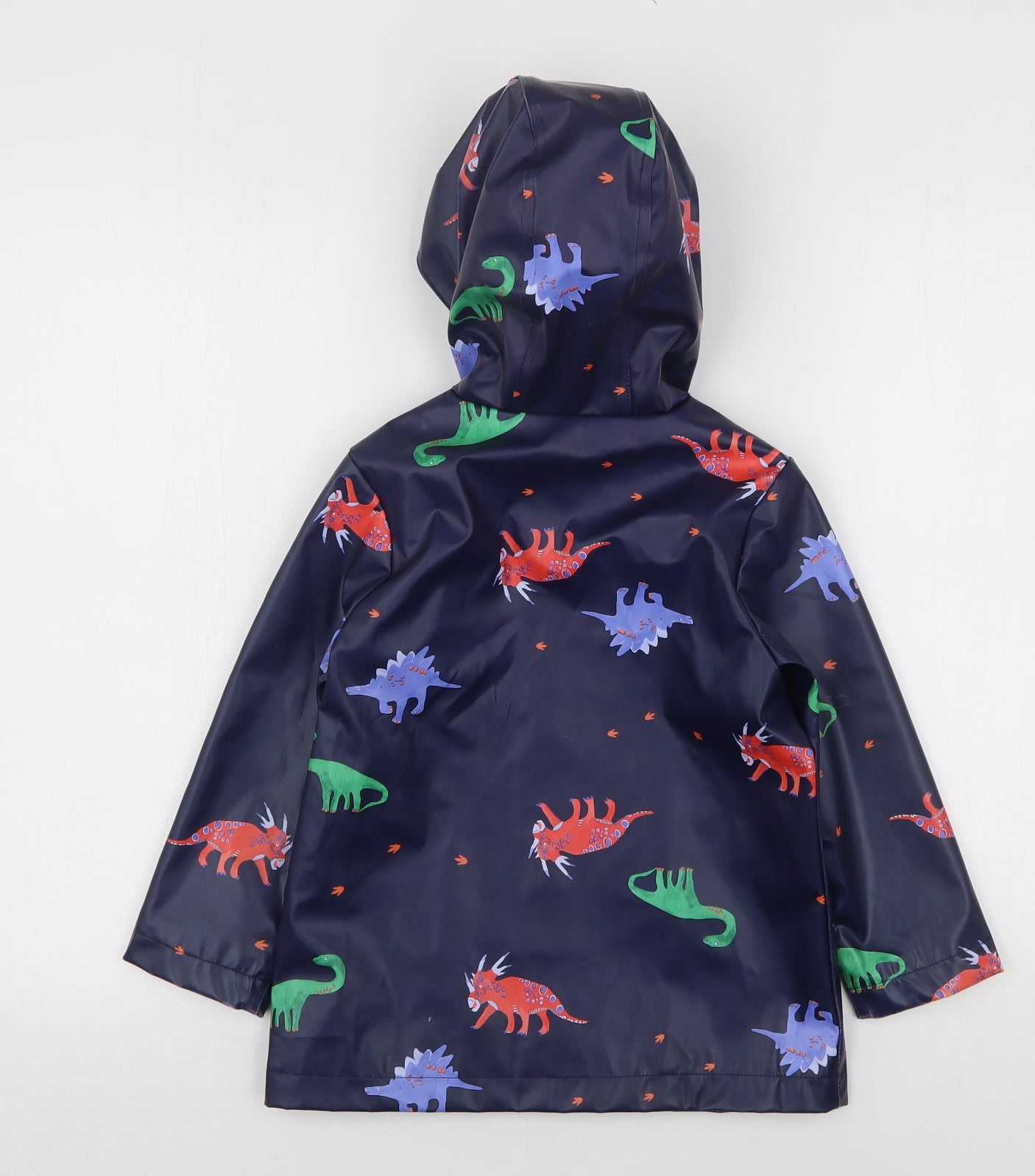 Joules Boys Blue Geometric  Rain Coat Coat Size 5 Years   - Dinosaurs