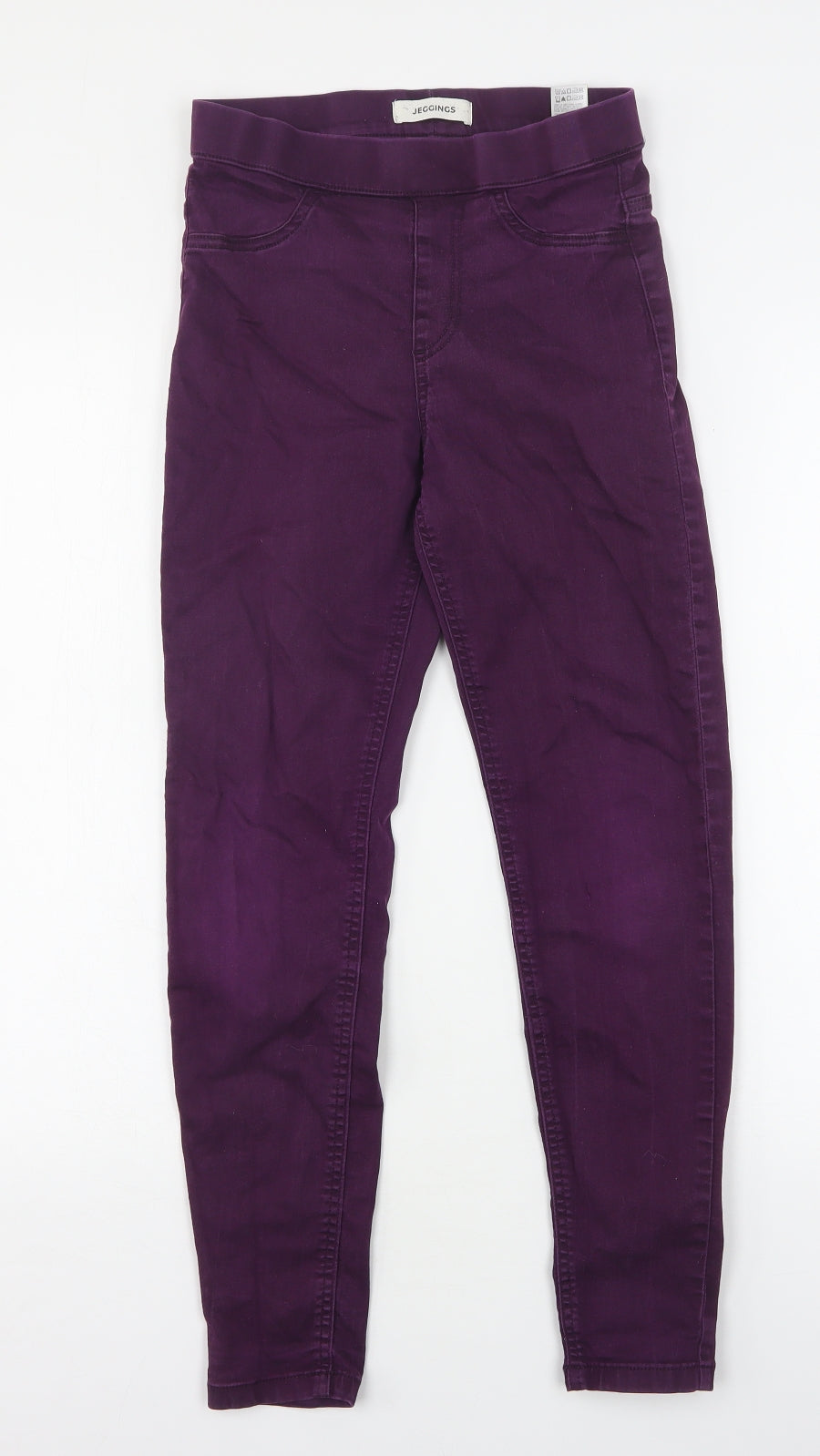 Marks and Spencer Womens Purple  Cotton Jegging Jeans Size 8 L26 in Regular