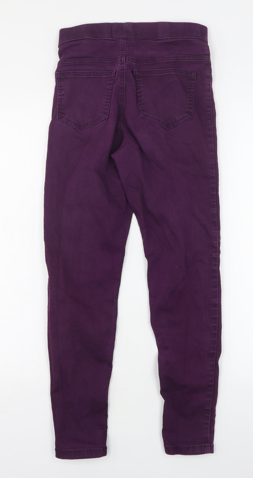Marks and Spencer Womens Purple  Cotton Jegging Jeans Size 8 L26 in Regular
