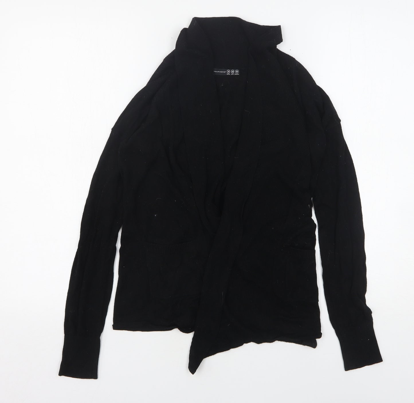 Atmosphere Womens Black V-Neck  Viscose Cardigan Jumper Size 10