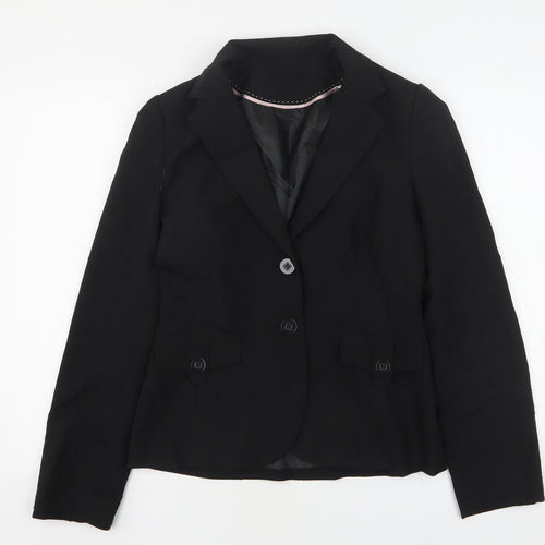 Dorothy Perkins Womens Black  Polyester Jacket Suit Jacket Size 8
