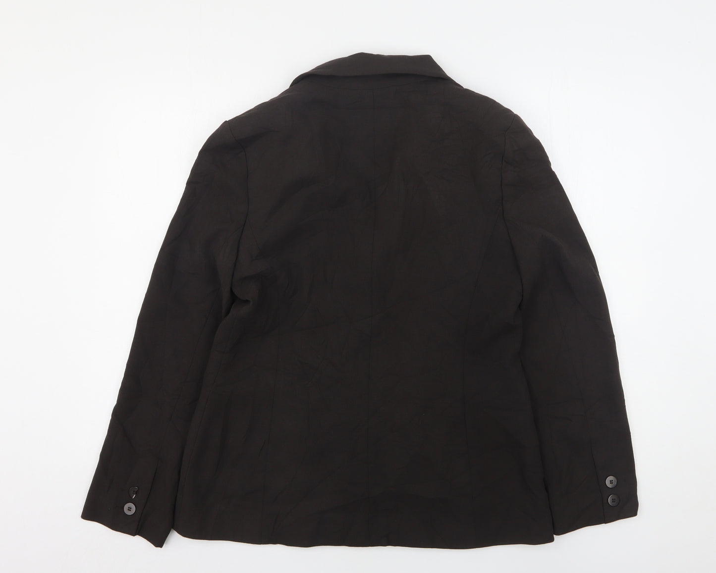 NEXT Womens Brown  Polyester Jacket Suit Jacket Size 14