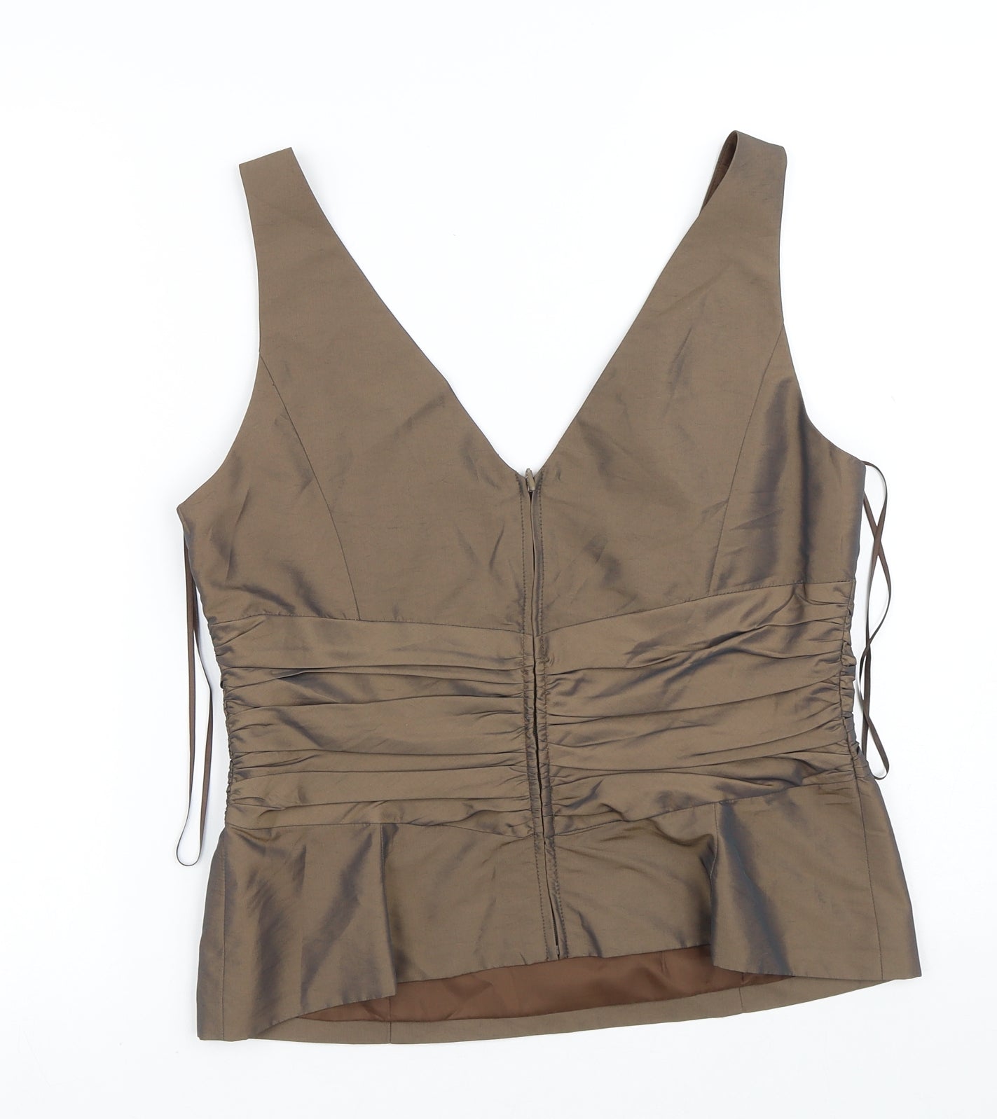 NEXT Womens Brown  Nylon Camisole Tank Size 16 V-Neck