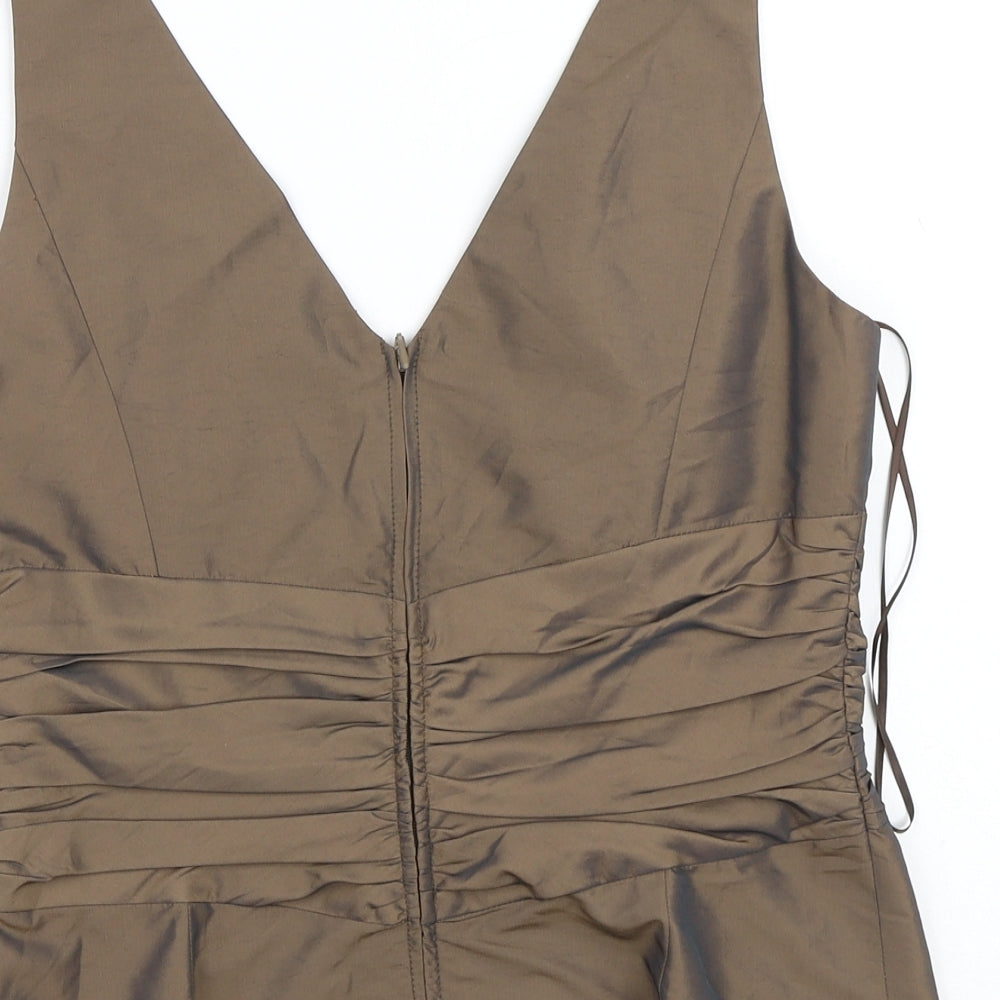 NEXT Womens Brown  Nylon Camisole Tank Size 16 V-Neck