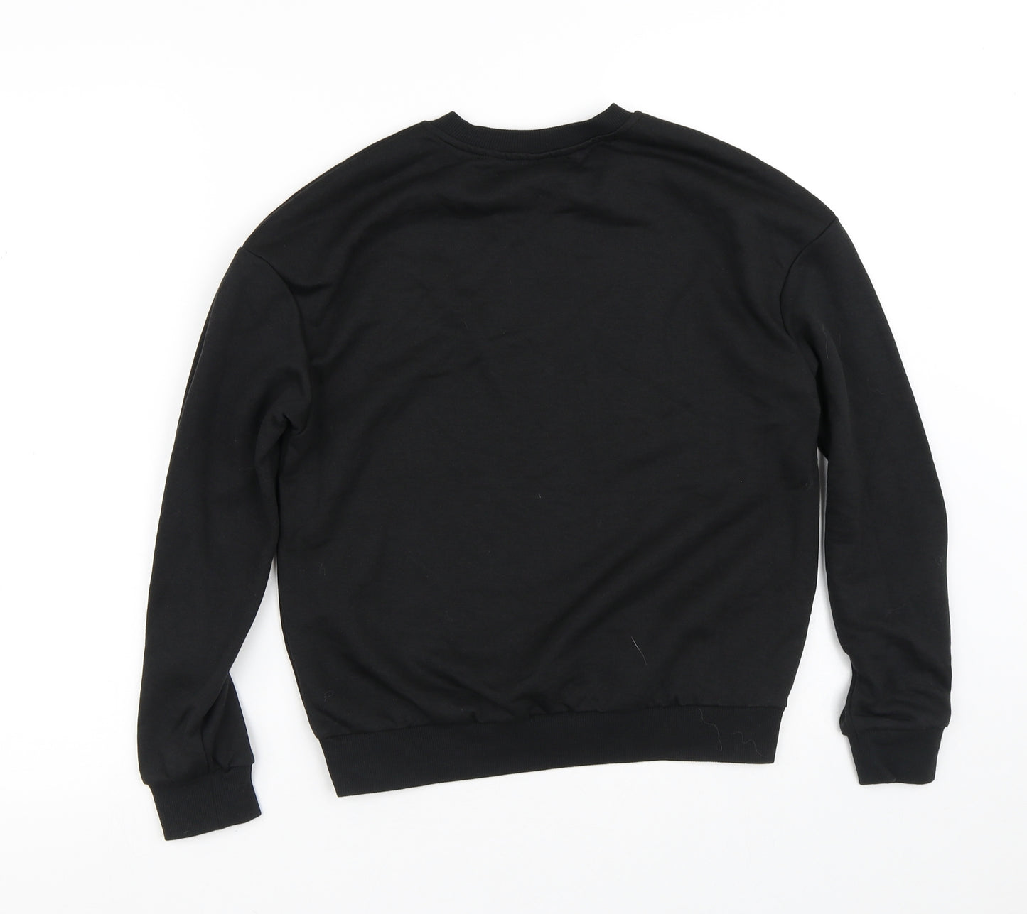 SheIn Girls Black  Cotton Pullover Sweatshirt Size 11-12 Years   - Kind