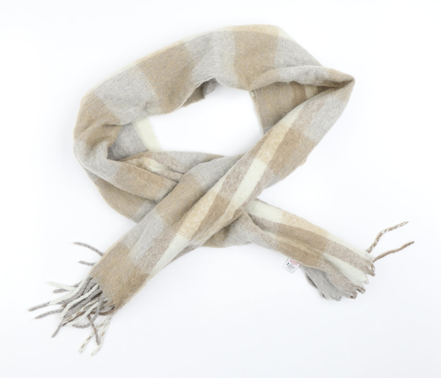 F&F  Brown Plaid Polyester  Scarf