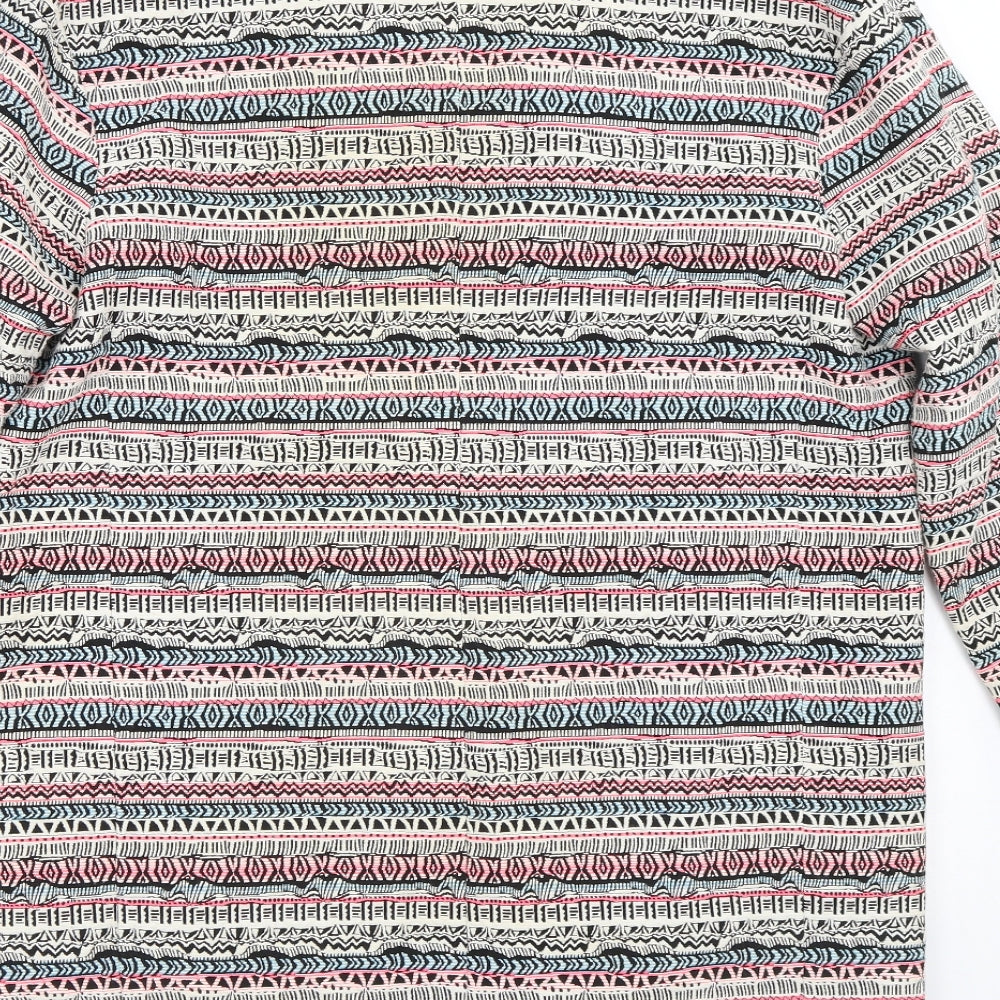 Luke Lovely Womens Multicoloured Geometric  Jacket  Size S