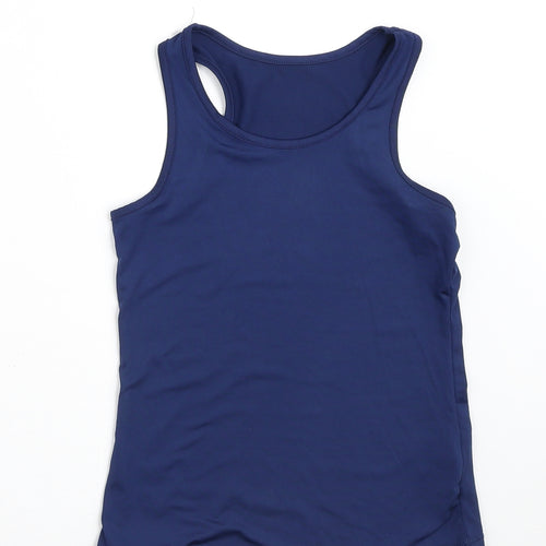 Dunnes Stores Girls Blue  Polyester Camisole Tank Size 8-9 Years Round Neck