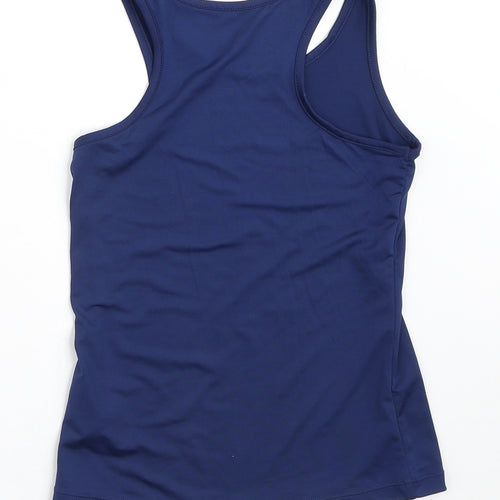 Dunnes Stores Girls Blue  Polyester Camisole Tank Size 8-9 Years Round Neck