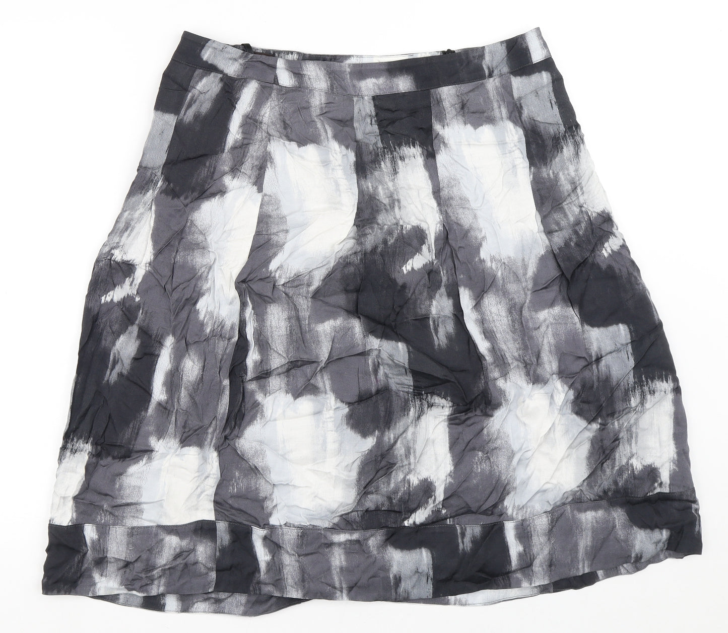 Principles Womens Grey  Viscose A-Line Skirt Size 14    - Tie dye