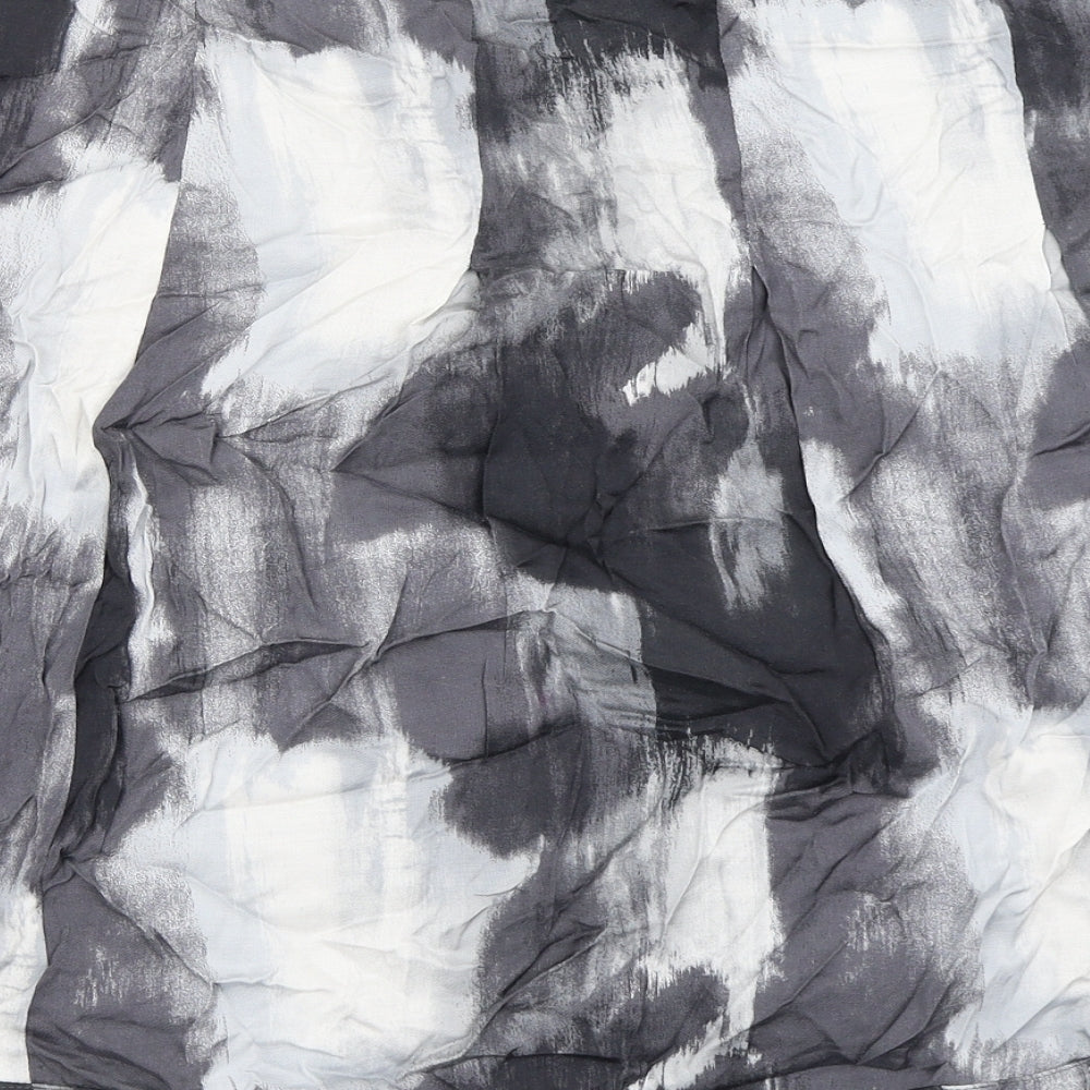 Principles Womens Grey  Viscose A-Line Skirt Size 14    - Tie dye