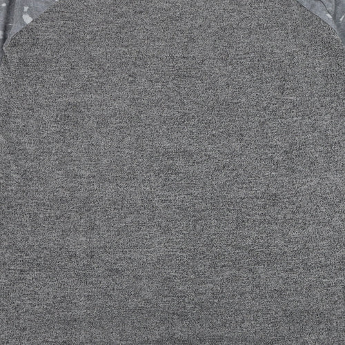 Preworn Womens Grey Round Neck  Cotton Pullover Jumper Size M