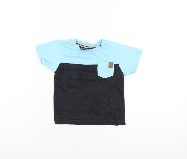 US Polo Assn. Boys Grey  Cotton Basic  Size 2 Years Round Neck Pullover