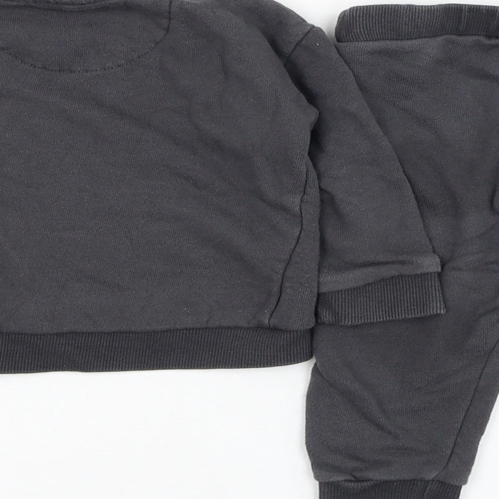 F&F Boys Grey  Cotton Trousers Outfit/Set Size 12-18 Months  Pullover - Mickey Mouse