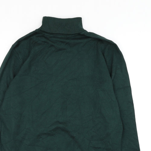 Brandex Womens Green Roll Neck  Viscose Pullover Jumper Size S