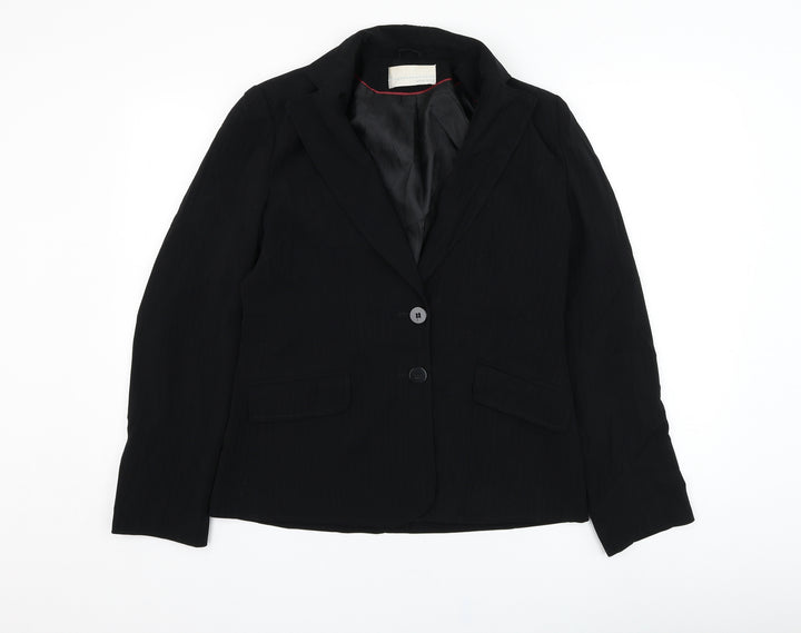 AMARANTO Womens Black   Jacket Blazer Size 12  Button
