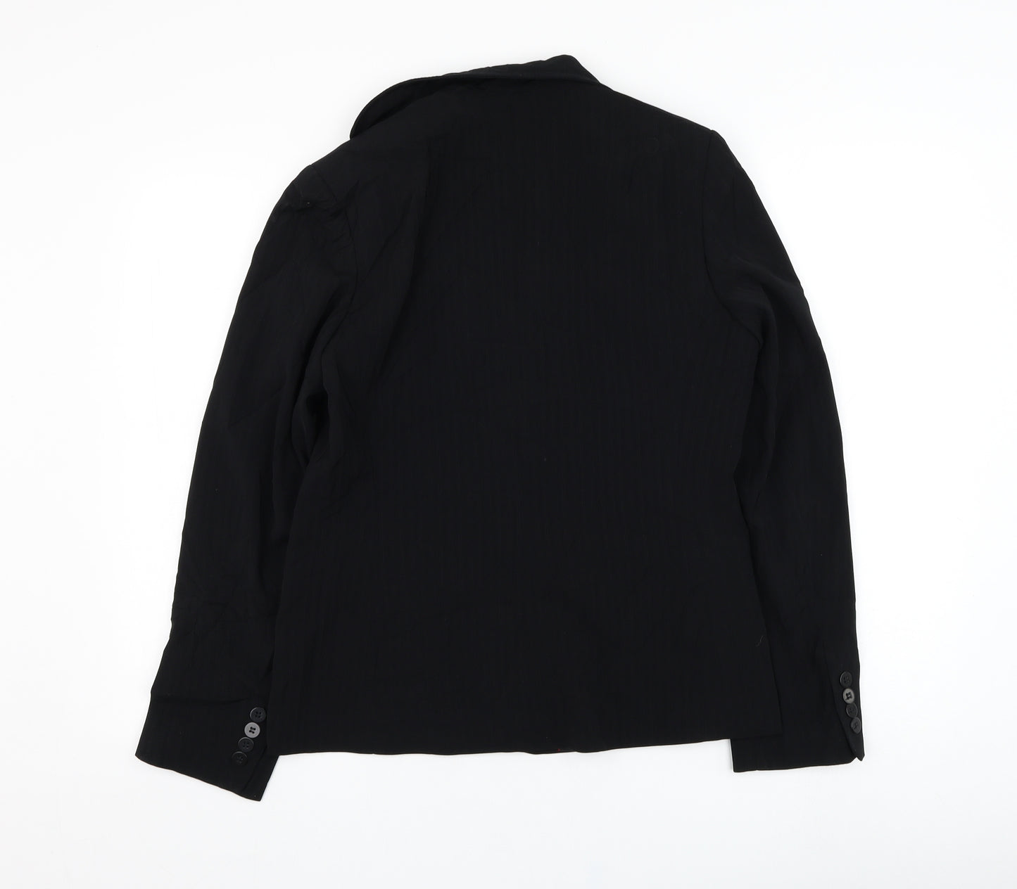 AMARANTO Womens Black   Jacket Blazer Size 12  Button