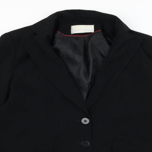 AMARANTO Womens Black   Jacket Blazer Size 12  Button