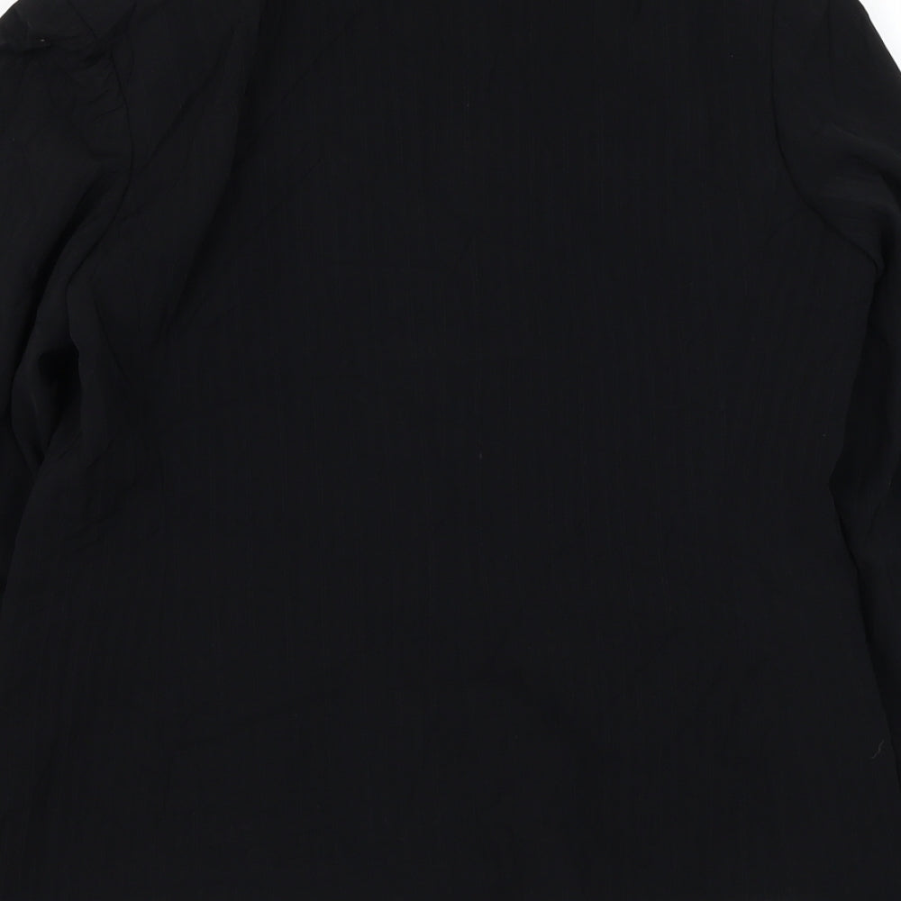 AMARANTO Womens Black   Jacket Blazer Size 12  Button