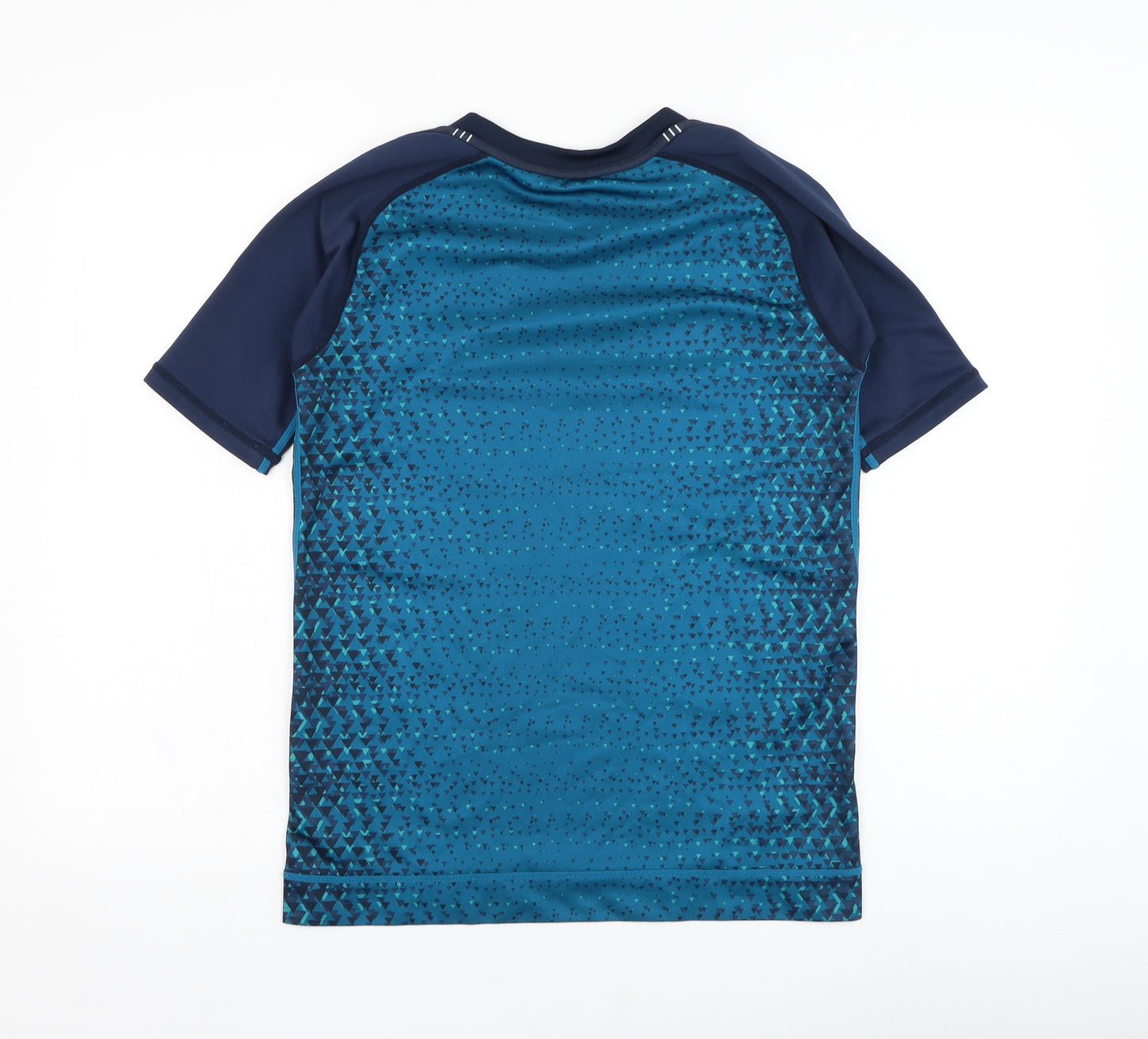 Canterbury Boys Blue  Polyester Jersey T-Shirt Size 14 Years Round Neck Pullover - Ireland Rugby