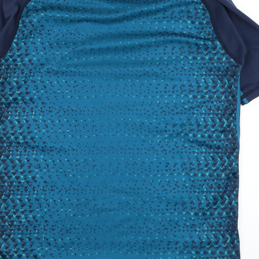 Canterbury Boys Blue  Polyester Jersey T-Shirt Size 14 Years Round Neck Pullover - Ireland Rugby