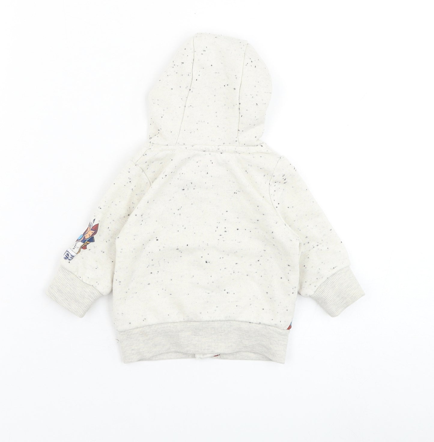 Marvel Boys Ivory  Polyester Full Zip Jumper Size 0-3 Months  Zip - Marvel