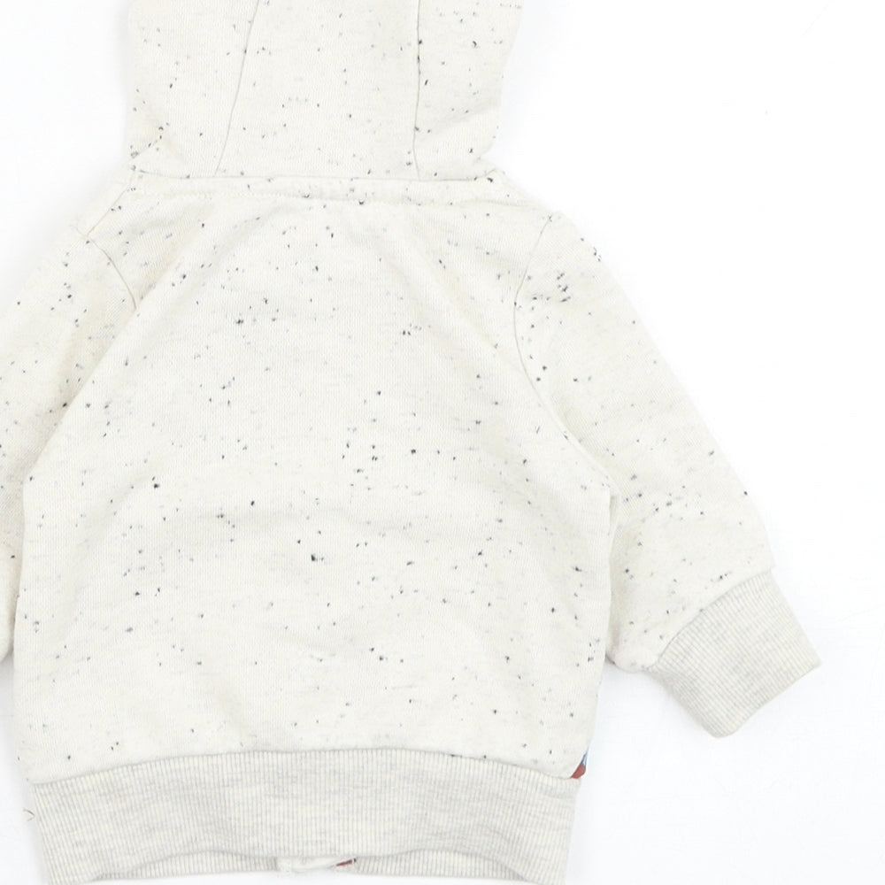 Marvel Boys Ivory  Polyester Full Zip Jumper Size 0-3 Months  Zip - Marvel