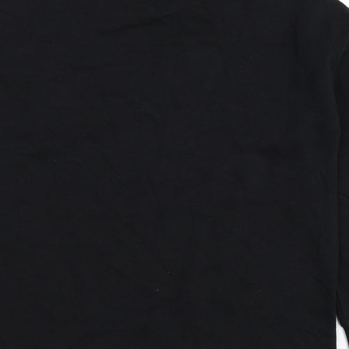 Matalan Mens Black  Cotton Pullover Sweatshirt Size S