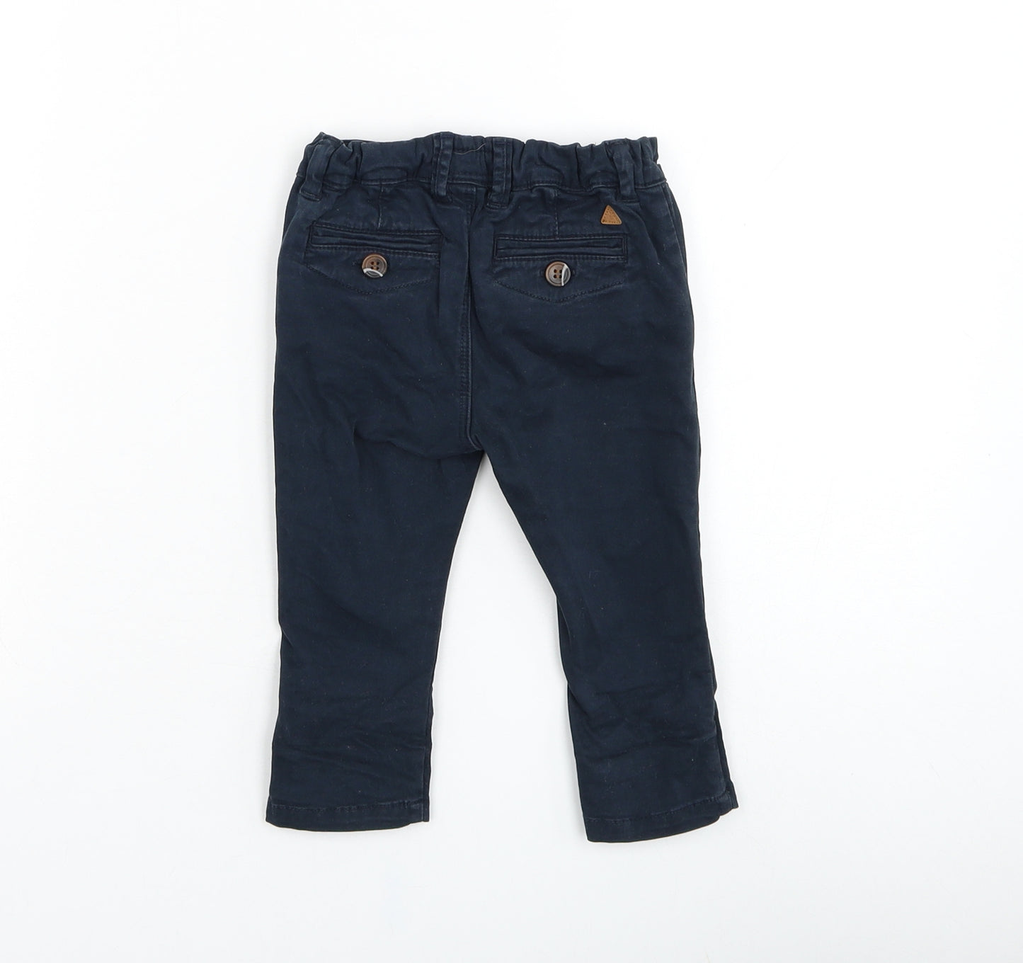 NEXT Boys Blue  Cotton Capri Trousers Size 6-9 Months  Pullover