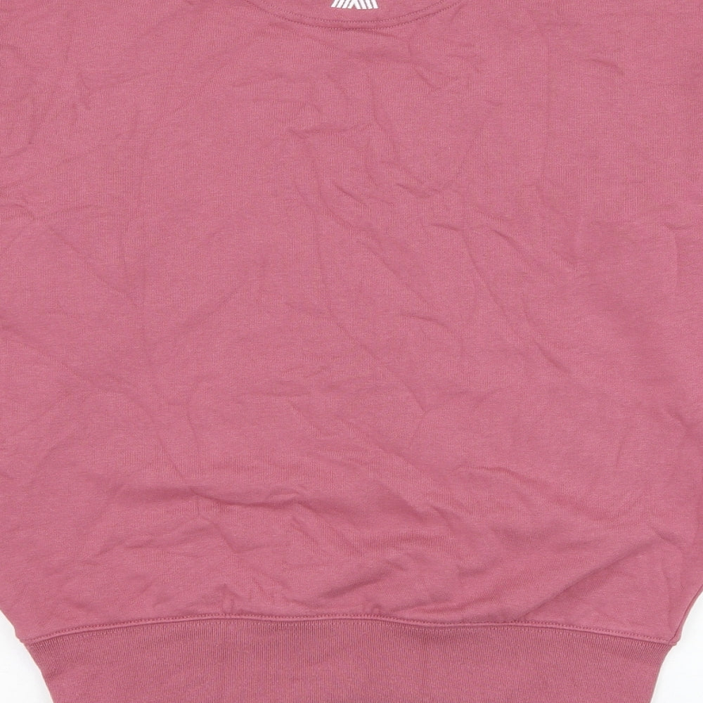 4th Arq Mens Pink  Cotton Pullover Sweatshirt Size XS