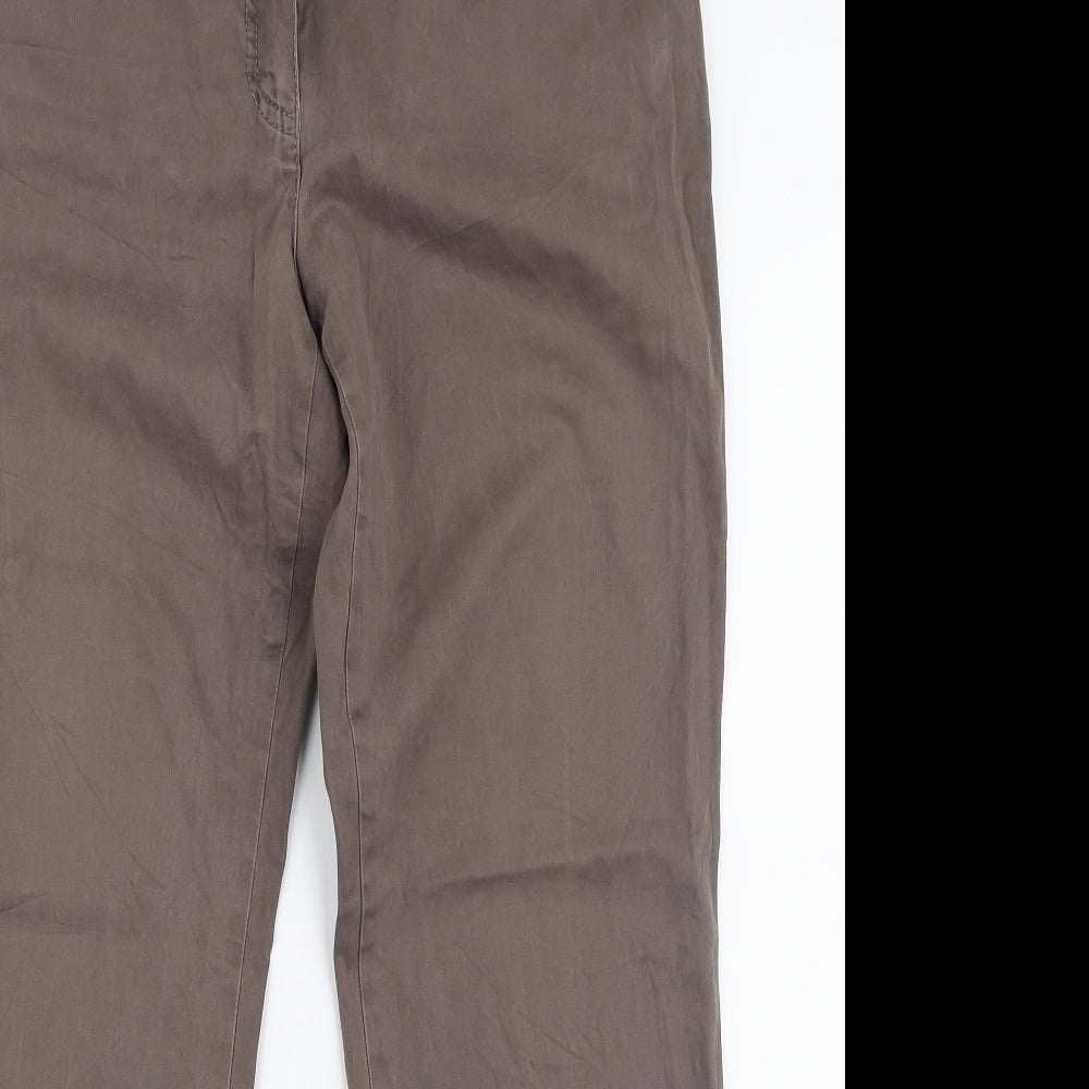 GARDEUR Womens Brown  Polyester Trousers  Size 31 in L28 in Regular Zip
