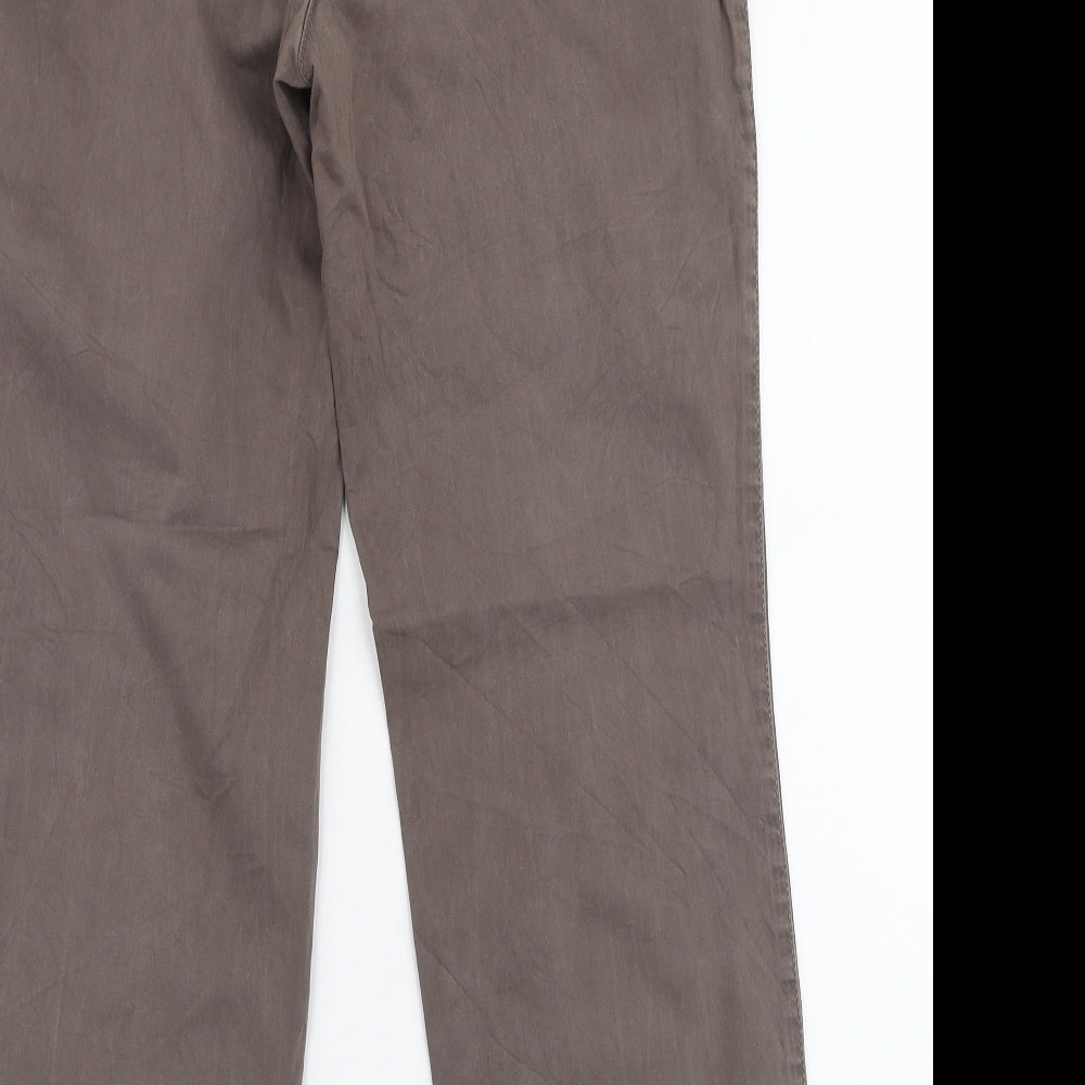 GARDEUR Womens Brown  Polyester Trousers  Size 31 in L28 in Regular Zip