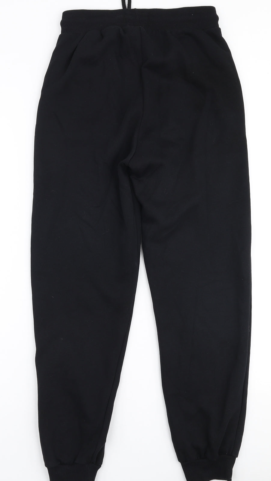 F&F Womens Black  Cotton Jogger Trousers Size 6 L27 in Slim Drawstring - Health club