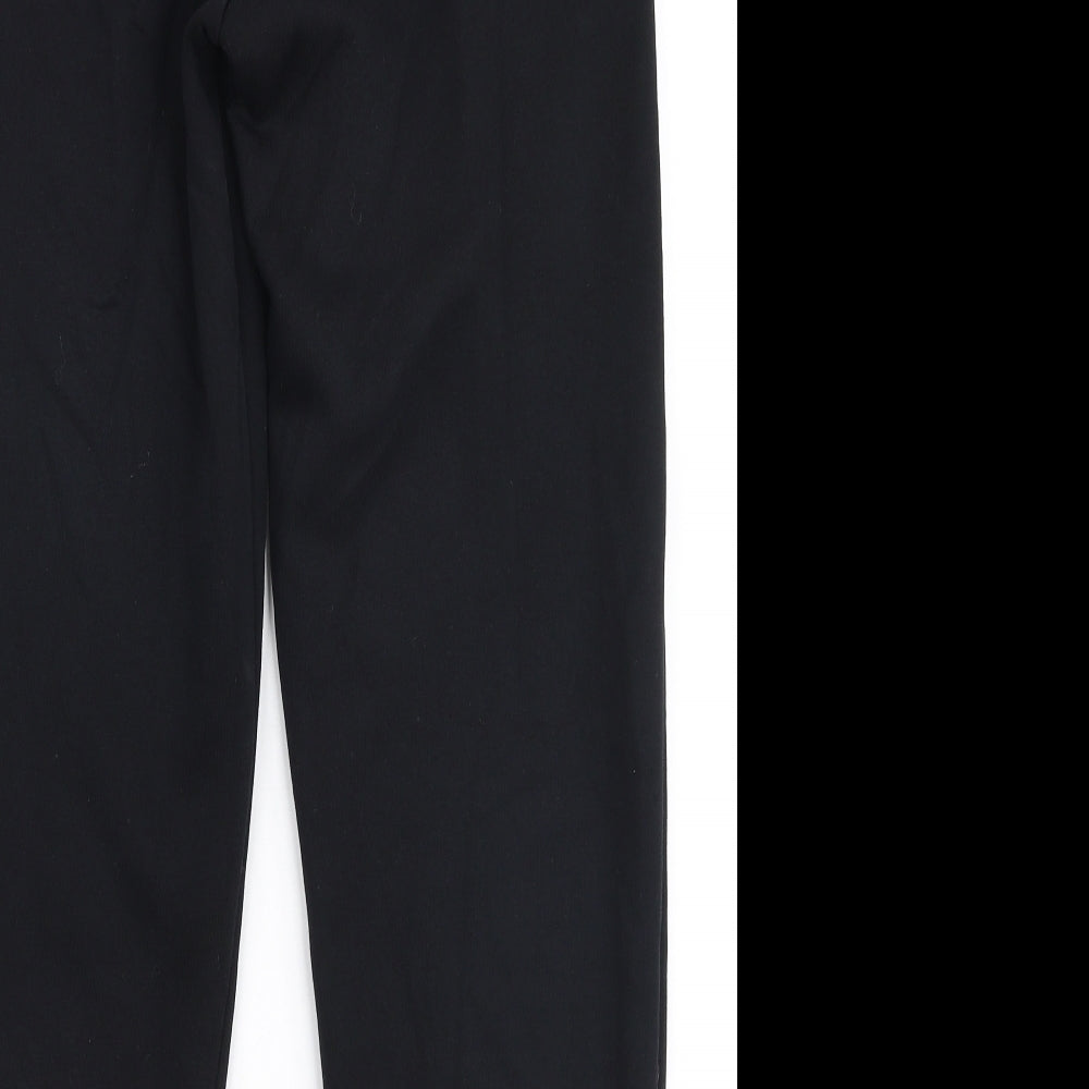 F&F Womens Black  Cotton Jogger Trousers Size 6 L27 in Slim Drawstring - Health club