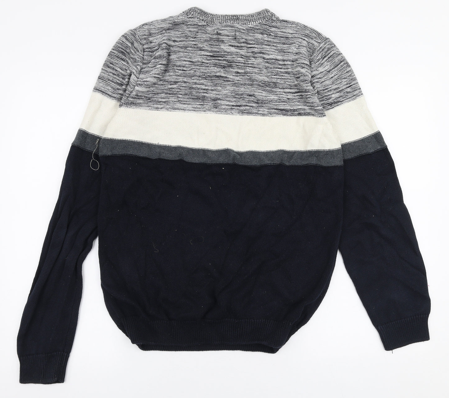 NEXT Mens Multicoloured Round Neck  Cotton Pullover Jumper Size M