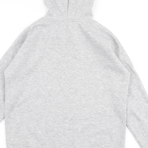 Papaya Womens Grey  Polyester Pullover Hoodie Size S  Pullover