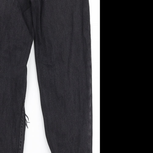 Denim Co Womens Black  100% Cotton Mom Jeans Size 6 L28 in Regular Zip