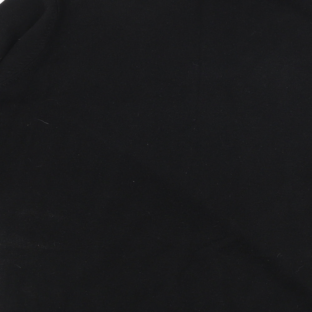 Marks and Spencer Womens Black Roll Neck  Acrylic Pullover Jumper Size 14