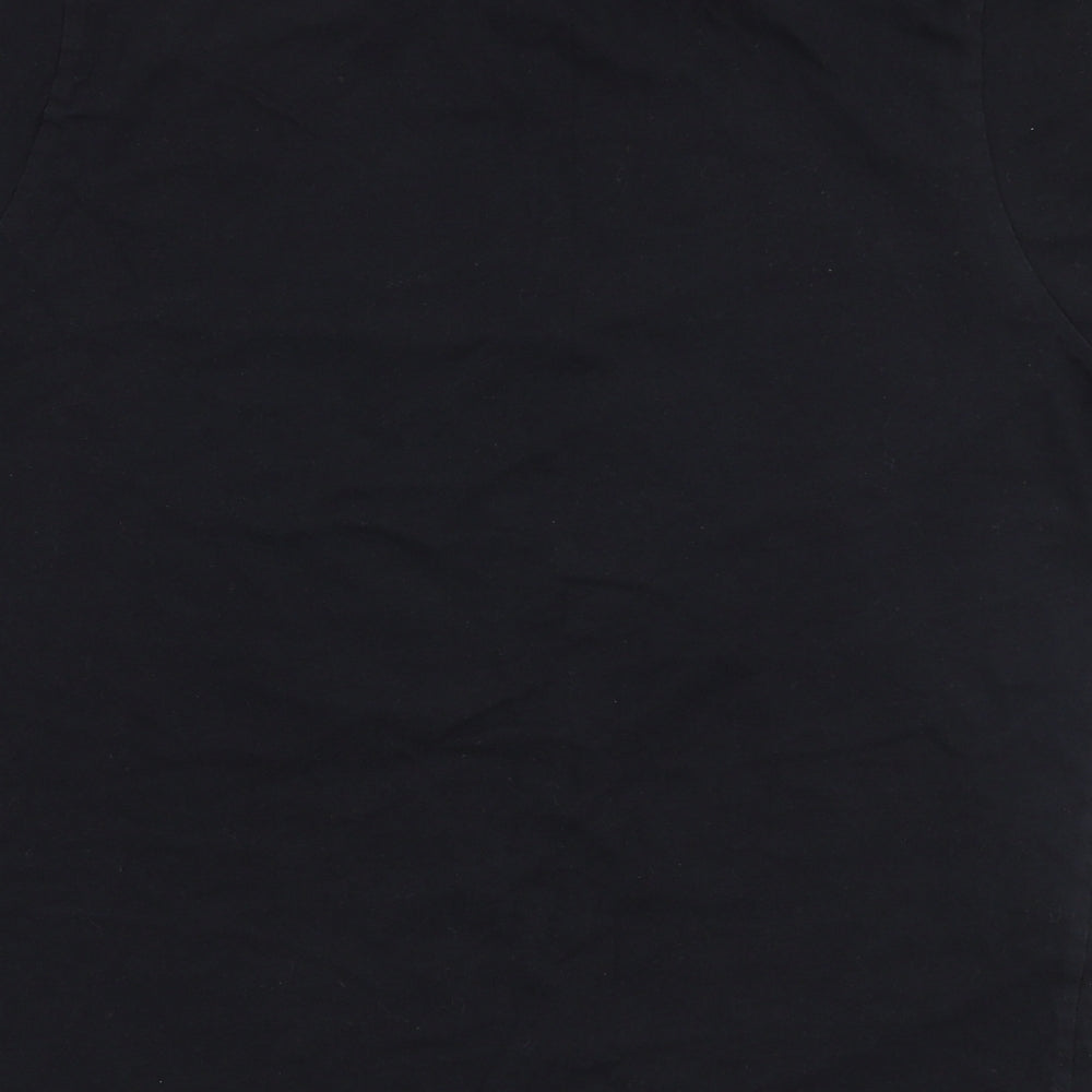 Primark Womens Black  100% Cotton Jersey T-Shirt Size L Round Neck - Mickey Mouse