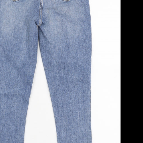 Abercrombie & Fitch Womens Blue  Cotton Skinny Jeans Size 25 in L25 in Slim Zip