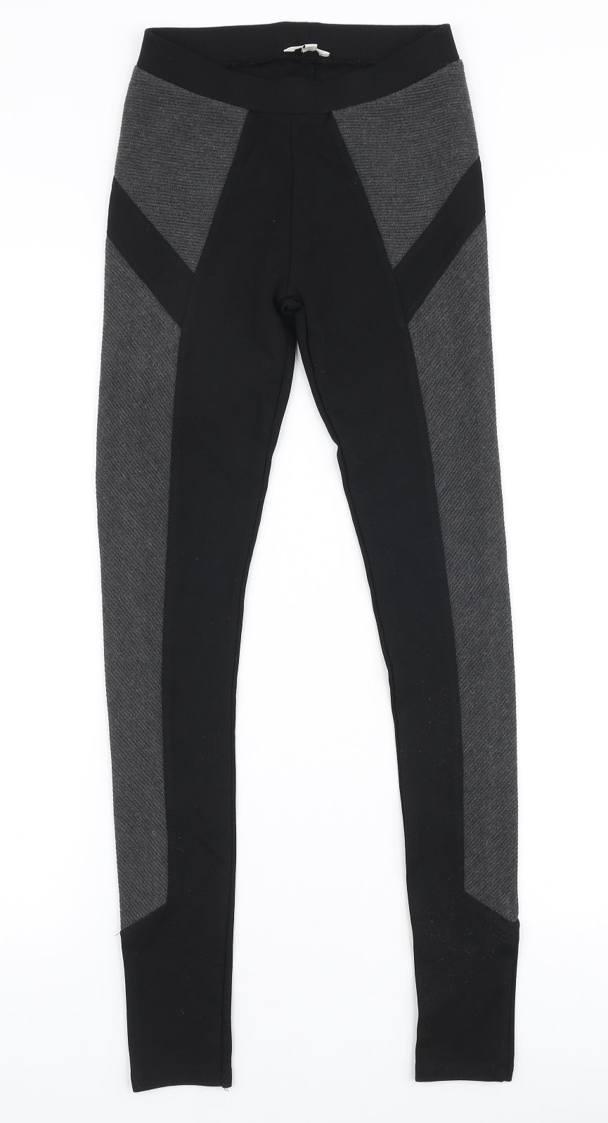 River Island Womens Black  Viscose Capri Leggings Size 6 L29 in