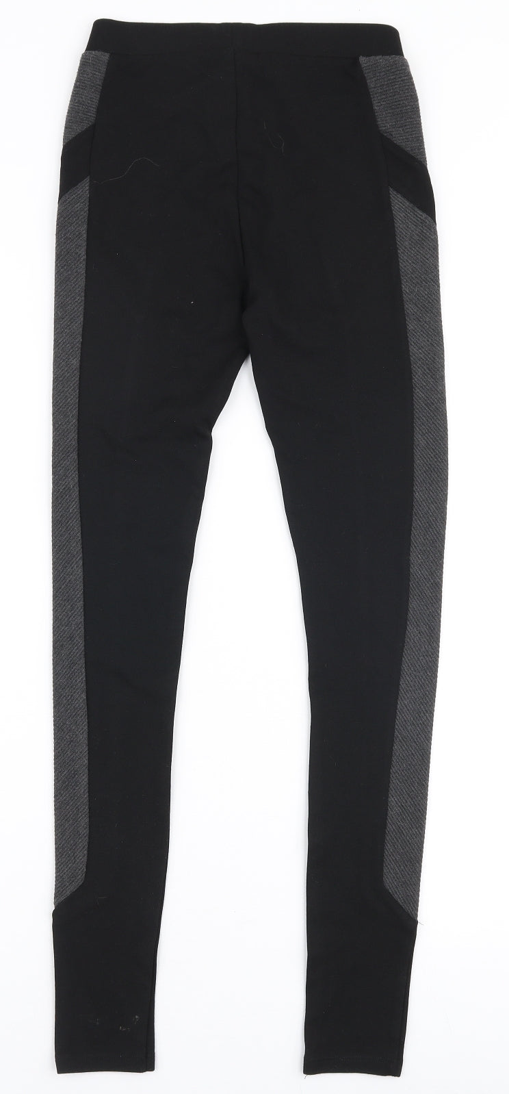 River Island Womens Black  Viscose Capri Leggings Size 6 L29 in